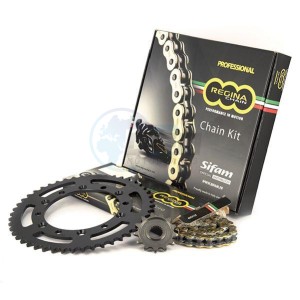 Product image: Regina - 95R005099-REGORO - Chain kit original Rieju RS3 50 - 11x48 - 420 without O-Ring 