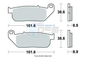 Product image: Sifam - S9009N - Brake Pad Sifam Sinter Metal   S9009N 