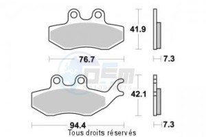 Product image: Sifam - S1119N - Brake Pad Sifam Sinter Metal   S1119N 