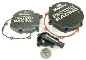 Product image: Boyesen - CRTE2000 - Crankcase cover Clutch Yamaha OFFROAD POWER REEDS Black 