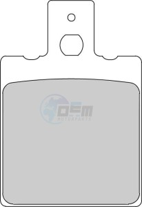 Product image: Ferodo - FDB207EF - Brakepad Organic Eco-Friction suitable for road use 