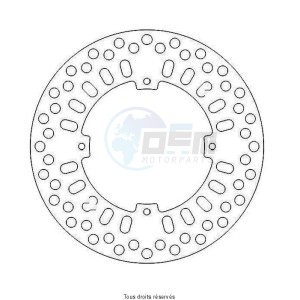 Product image: Sifam - DIS1041 - Brake Disc Honda  Ø240x134x118  Mounting holes 4xØ6,2 Disk Thickness 3,5 