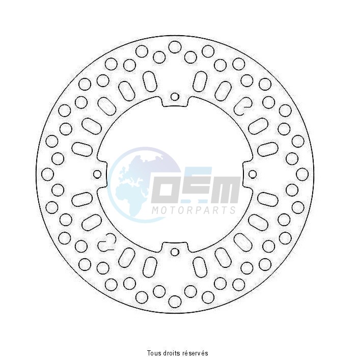Product image: Sifam - DIS1041 - Brake Disc Honda  Ø240x134x118  Mounting holes 4xØ6,2 Disk Thickness 3,5  0