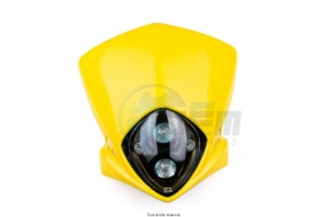 Product image: Kyoto - PLA2007 - Headlight spoiler - Street fighter cowl Yellow 12V 20W   
