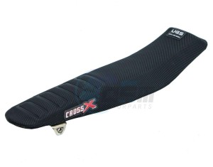 Product image: Crossx - UFM415-1B - Saddle Cover YAMAHA YZF 250 14-18 YZF 450 14-17 WRF 250 15-18 WRF 450 16-18  UGS WAVE BLACK (UFM415-1B) 