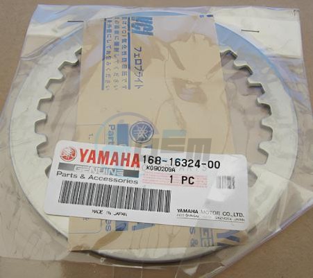 Product image: Yamaha - 168163240000 - PLATE, CLUTCH 1 (2.3 MM)   0