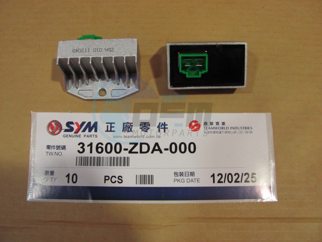 Product image: Sym - 31600-ZDA-000 - REG.REC.COMP  0