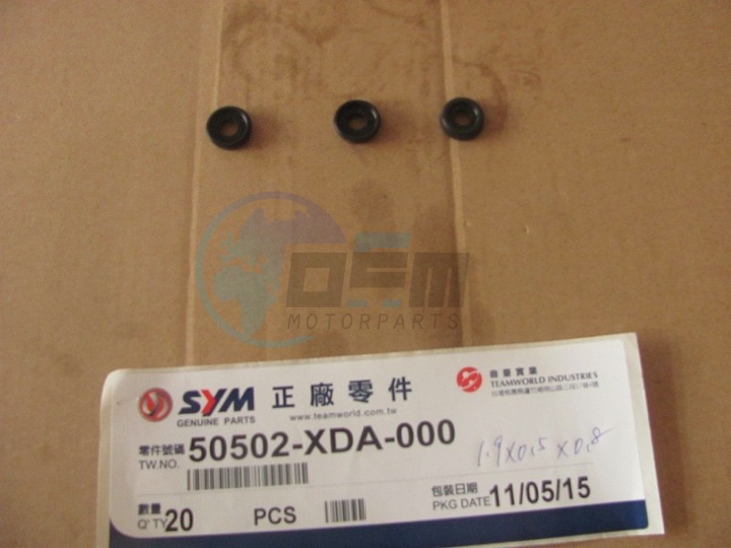 Product image: Sym - 50502-XDA-000 - MAIN STAND SHAFT RUBBER  1