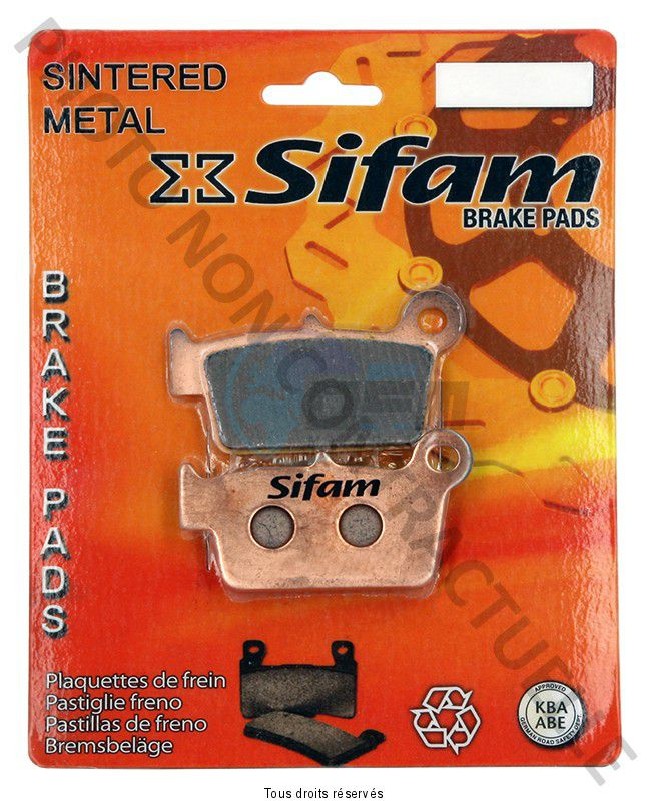 Product image: Sifam - S1962N - Brake Pad Sifam Sinter Metal   S1962N  0