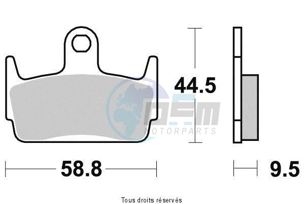 Product image: Sifam - S1962N - Brake Pad Sifam Sinter Metal   S1962N  1