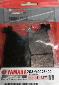 Product image: Yamaha - 2S3W00460000 - BRAKE PAD KIT 2  0