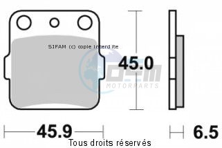 Product image: Sifam - S2007N - Brake Pad Sifam Sinter Metal   S2007N  1