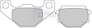 Product image: Ferodo - FDB828P - Brakepad Organic Platinum suitable for road use/Off Road 