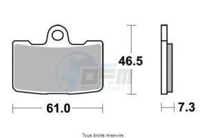 Product image: Vesrah - VD9038RJL - Brake Pad Vesrah Racing Buell Brakes ZTL2 8 Pistons Prendre 2 Jeux 