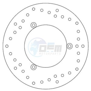 Product image: Ferodo - FMD0444R - Brake disc fixed YAMAHA YP400 MAJESTY - Approval TÜV 