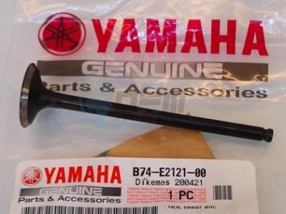 Product image: Yamaha - B74E21210000 - VALVE, EXHAUST  0