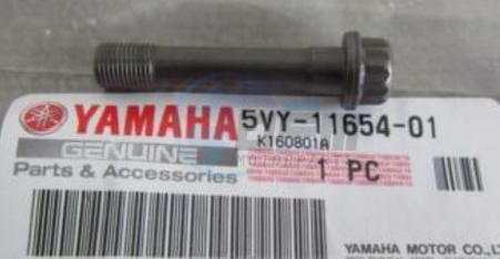 Product image: Yamaha - 5VY116540100 - BOLT, CONNECTING ROD  0