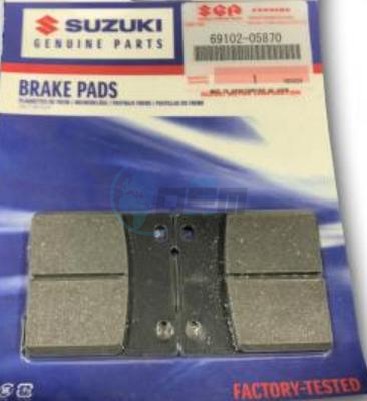 Product image: Suzuki - 69102-05870 - PAD & SHIM SET  0