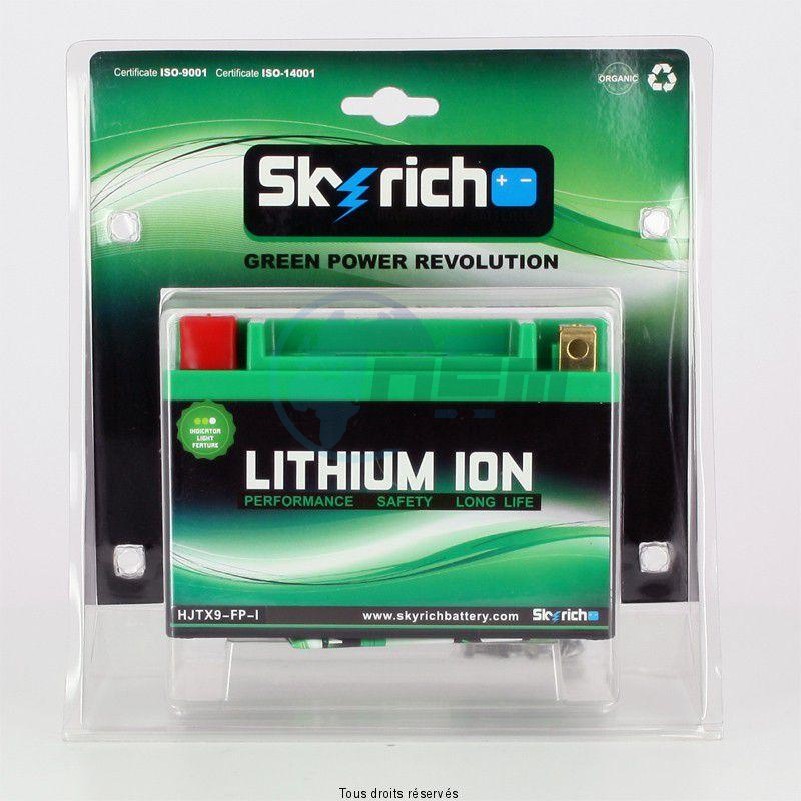 Product image: Skyrich - 612090 - Battery YTX9-BS / HJTX9(L)-FP L 150mm  W 87mm  H 105mm YTX9-BS LITHIUM    + -  2