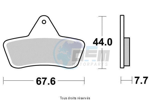 Product image: Sifam - S1965N - Brake Pad Sifam Sinter Metal   S1965N  1