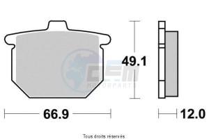 Product image: Vesrah - VD112/2JL - Brake Pad Vesrah Sinter Metal      VD112/2JL 