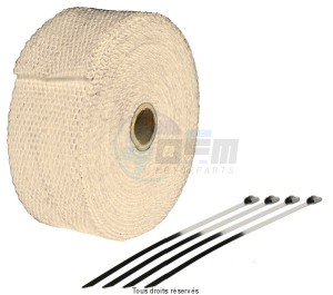 Product image: Sifam - BTE100C - Exhaust Thermal band. 10M Color Copper + 4 Fixations Width: 50mm - Ep: 1,5mm 