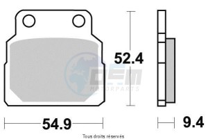 Product image: Vesrah - VD146 - Brake Pad Vesrah Organic      VD146 