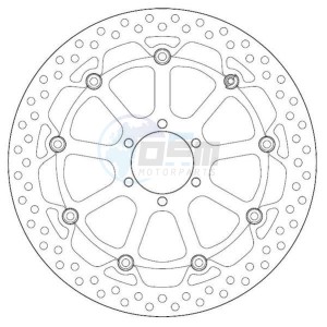 Product image: Ferodo - FMD0352RX - Brake Disc Zwevend APRILIA - with homologation TUV 