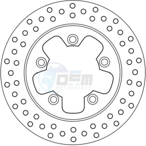 Product image: Ferodo - FMD0423R - Brake disc fixed KYMCO - Approval TÜV 