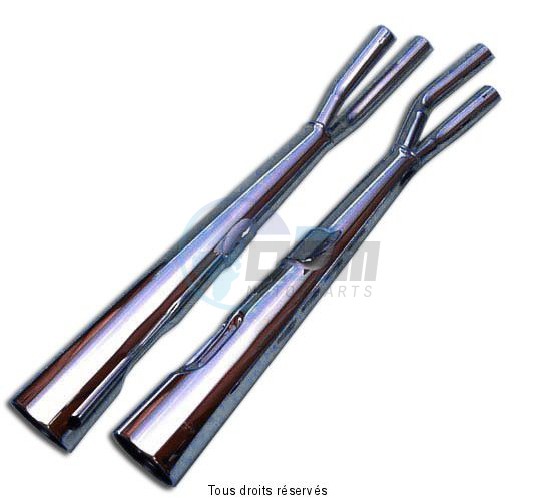 Product image: Marving - 01H2065 - Silencer  MARVI CB 350 FOUR Approved - Sold as 1 pair Chrome   0