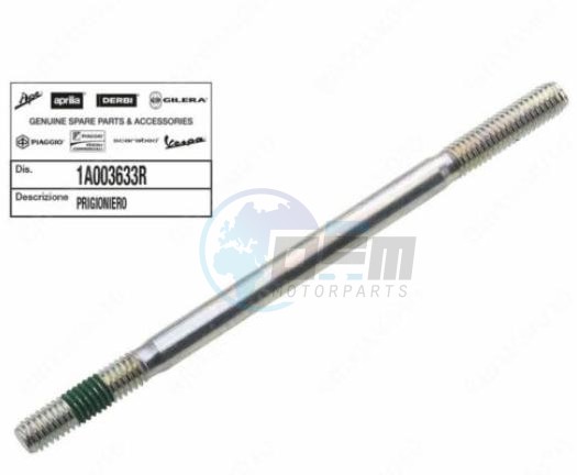 Product image: Piaggio - 1A003633R - CYLINDERTAPEIND  0