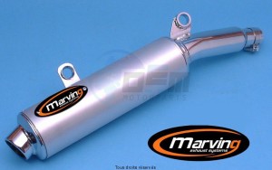 Product image: Marving - 01SA51 - Silencer  AMACAL DR 650 R 92 Approved Ø100 Chrome Cover Alu 
