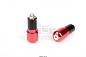 Product image: Sifam - EMBOU04 - Bar ends Rond Mini Ø17 Red   