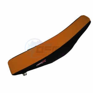 Product image: Crossx - M518-2OB - Saddle Cover KTM SXF 250-450 16-18  SX 125-150 16-18 SX 250 17-18 EXC 17-19 TOP ORANJE- SIDE BLACK (M518-2OB) 