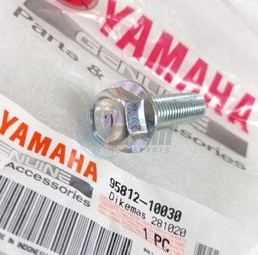 Product image: Yamaha - 958121003000 - BOLT, FLANGE  0