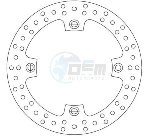 Product image: Ferodo - FMD0087R - Brake disc fixed HONDA - Approval TÜV 