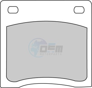 Product image: Ferodo - FDB151P - Brakepad Organic Platinum suitable for road use/Off Road 
