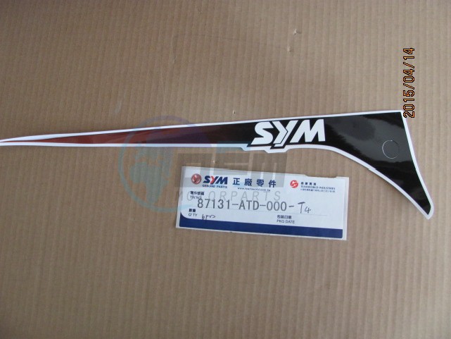 Product image: Sym - 87131-ATD-000-T4 - R. SIDE COVER STRIPE  0