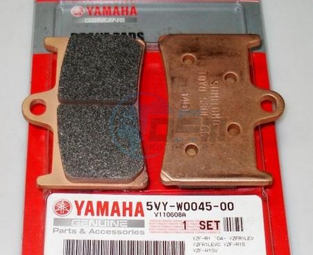 Product image: Yamaha - 5VYW00450000 - BRAKE PAD KIT  0