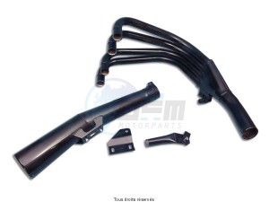 Product image: Marving - 01K3414 - Exhaust 4/1 MASTER Z750 UNITRAK Complete exhaust pipe  Not Approvede Black  