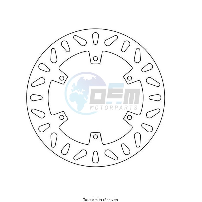 Product image: Sifam - DIS1240W - Brake Disc Honda Ø256x166x144,4  Mounting holes 6xØ10,5 Disk Thickness 5  0