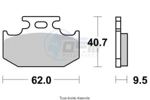 Product image: Vesrah - VD432/2JL - Brake Pad Vesrah Sinter Metal      VD432/2JL 