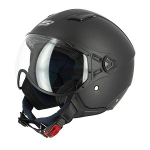 Product image: S-Line - DMJ1F1002 - Helmet Jet S779 LEOV - Black Mat - Size S 