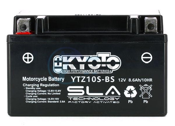 Product image: Kyoto - 512104 - Battery  YTZ10S-BS SLA-AGM - Without Acid. Ready to Use  0