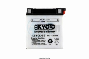 Product image: Kyoto - 712101 - Battery Yb10l-b2 L 136mm  W 91mm  H 146mm 12v 11ah Acid 0,78l 
