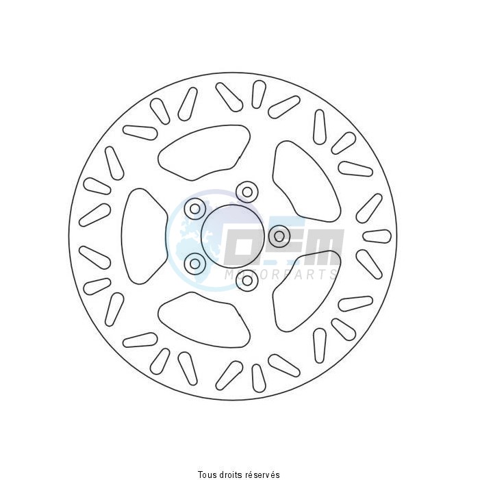 Product image: Sifam - DIS1026 - Brake Disc Harley  Ø292x82x56  Mounting holes 5xØ8,5 Disk Thickness 5  0