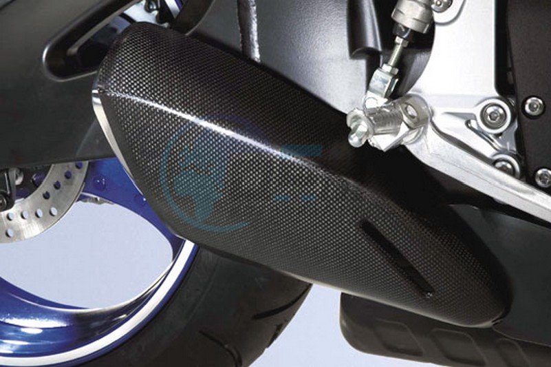 Product image: Suzuki - 990D0-02HEC-CRB - CARBON MUFFLER COVER  0