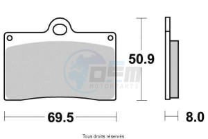 Product image: Vesrah - VD945JL - Brake Pad Vesrah Sinter Metal      VD945JL 