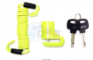 Product image: Star Lock - ROCDIS9 - Brake Disc Lock Scooter  + Cordon Cordon de rappel fourni Delivery with  2 keys 