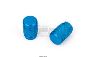 Product image: Kyoto - KP112 - Tyre Valve Cap Rond Color Blue for 1 pair 